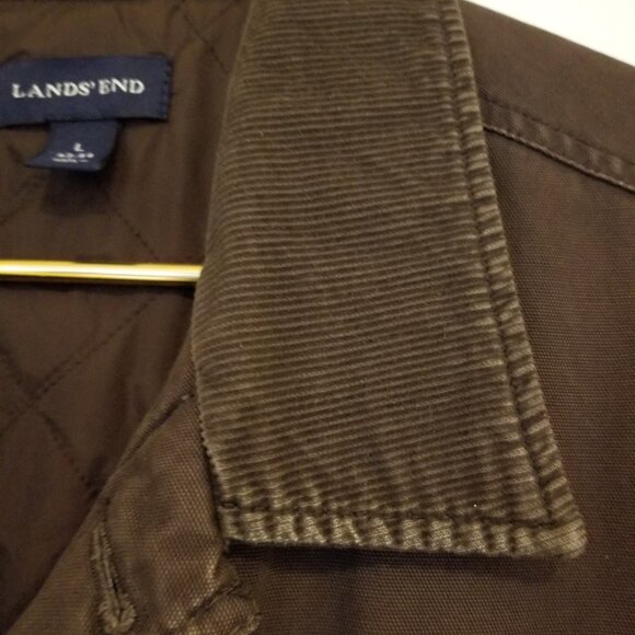 Lands End All Year Field Jacket - Insulated, Corduroy collar - Picture 5 of 10